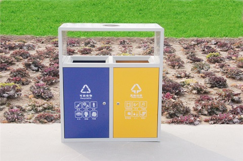 戶外兩分類環(huán)保垃圾桶現貨即發(fā)